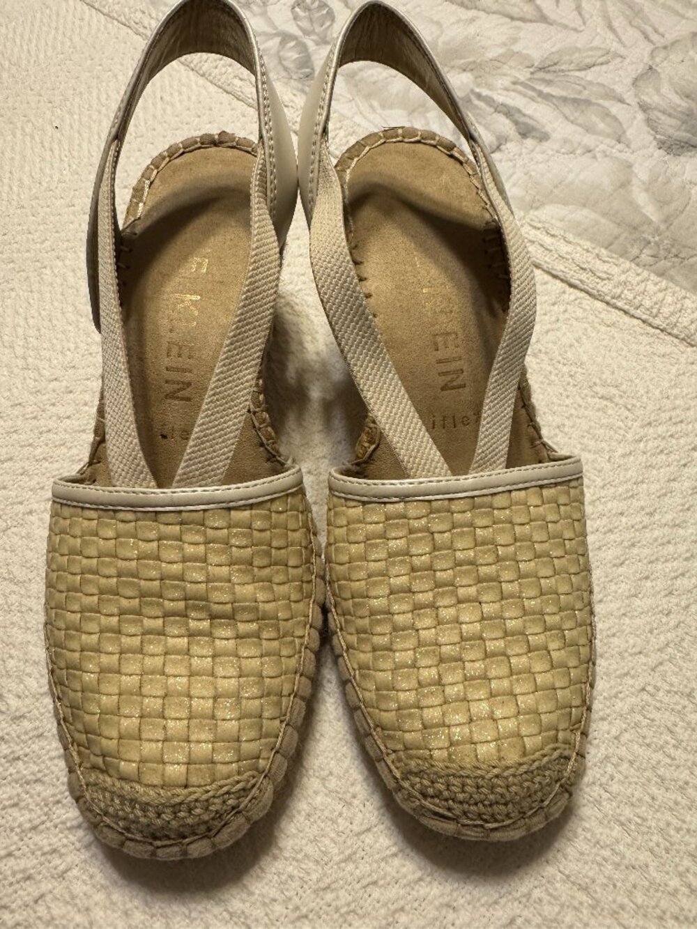 Anne Klein Flex Espadrilles Light Beige Sz. 6M